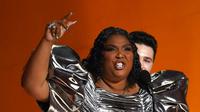 Lizzo di Grammy Awards 2023. (AP Photo/Chris Pizzello)