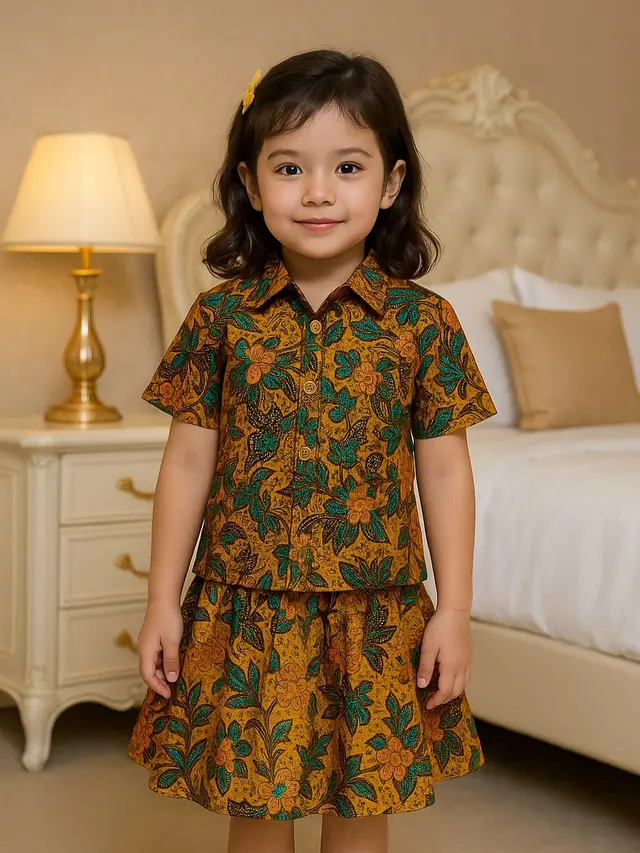 Model Baju Batik Anak Pesta/AI