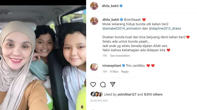 Aldila Jelita Istri Indra Bekti dan Anak-Anaknya