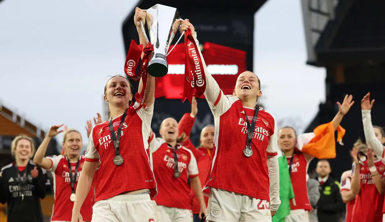 Gol Stina Blackstenius pada menit ke-116 menjadi penentu kemenangan Arsenal atas Chelsea. (Adrian DENNIS/AFP)