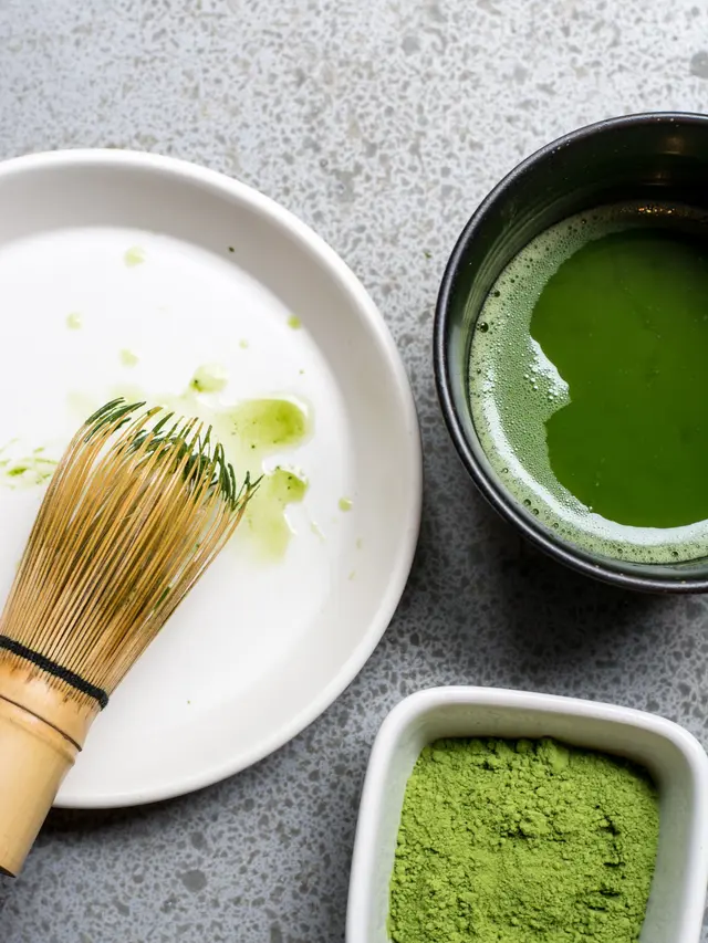 Contoh ilustrasi teh hijau