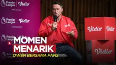 Berita video fans Liverpool dan MU (Manchester United) langsung bertepuk tangan setelah Michael Owen menceritakan sebuah momen dalam acara Meet and Greet di SCTV Tower, Minggu (21/8/2022) pagi hari WIB.