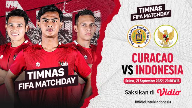 Link Live Streaming Curacao vs Indonesia di Vidio, Selasa 27 September 2022