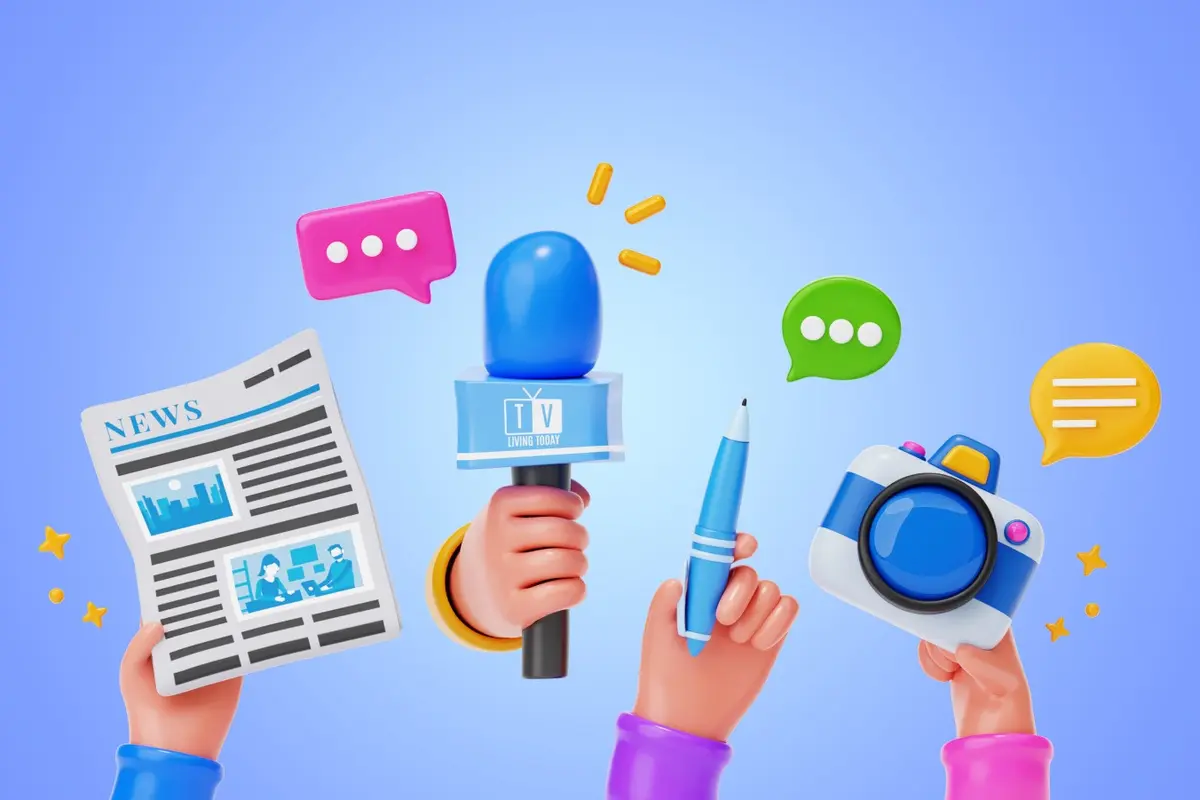 Ilustrasi press, pers, media massa
