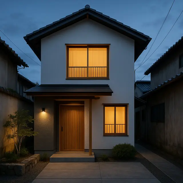 Model Rumah Gaya Jepang Minimalis Rp 100 Juta di Gang Sempit/Ilustrasi AI