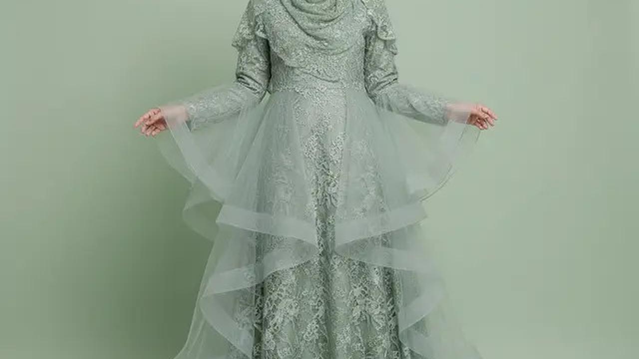 5 Gaya Hijab Islami yang Cocok Dipadukan dengan Gamis Brokat Warna Sage