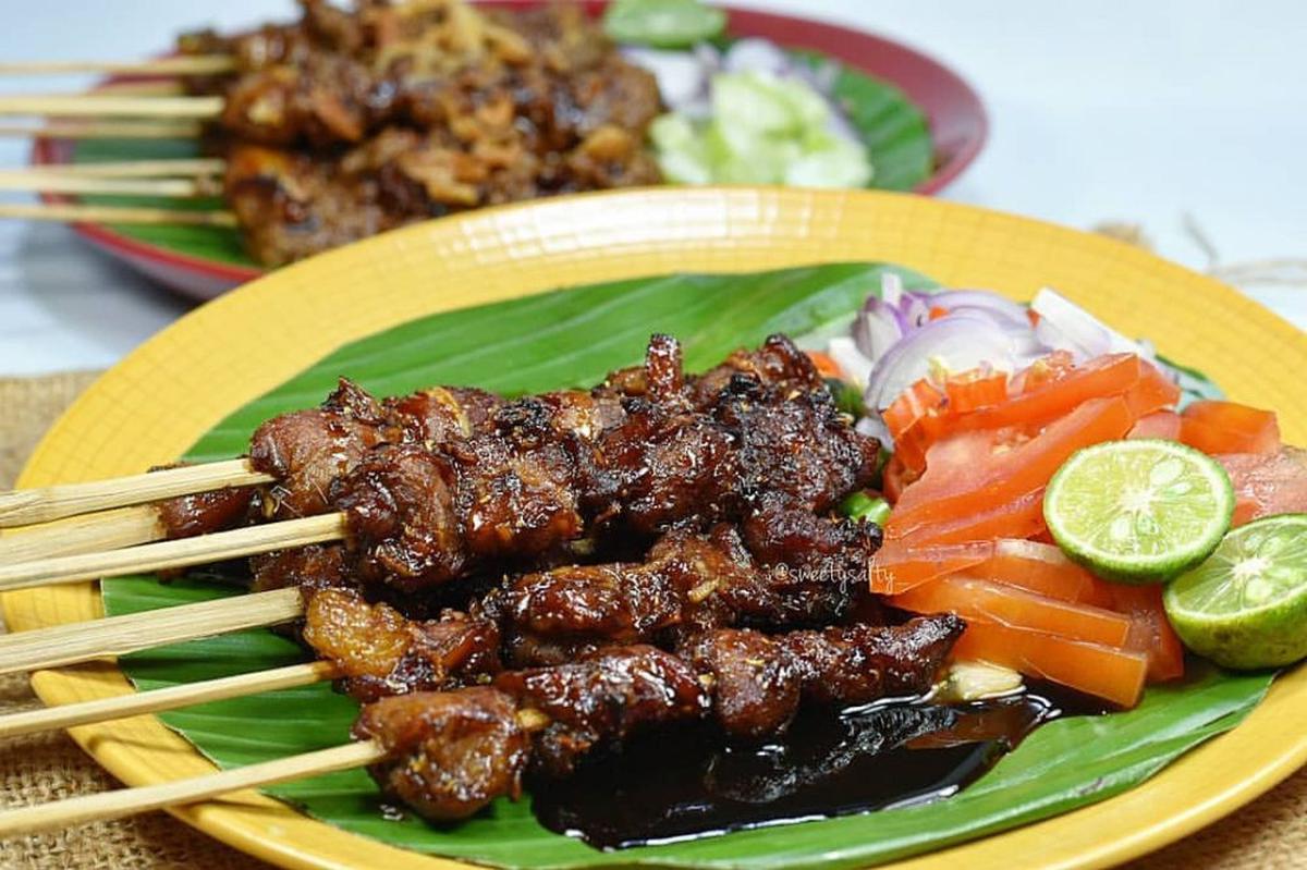 sepiring sate kambing