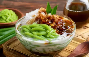 Resep Es Cendol Pandan Homemade yang Kenyal, Harum Pandan, Gurih Santan, dan Anti Gagal