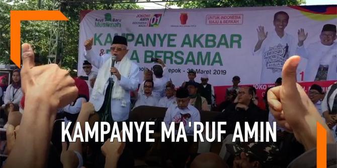 VIDEO: Kampanye Akbar Ma'ruf Amin di Depok