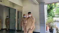 Wali Kota Depok, Mohammad Idris mulai bekerja kembali di Balai Kota Depok, Senin (7/12/2020). (Foto:Liputan6/Dicky Agung Prihanto)