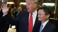 Donald Trump Bertemu dengan Jack Ma (AP)
