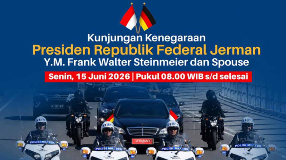 Presiden Jerman Kunjungi Jakarta Besok, 10 Ruas Jalan Ditutup Sementara