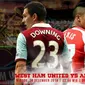 West Ham United vs Arsenal (Liputan6.com/Ari WIcaksono)