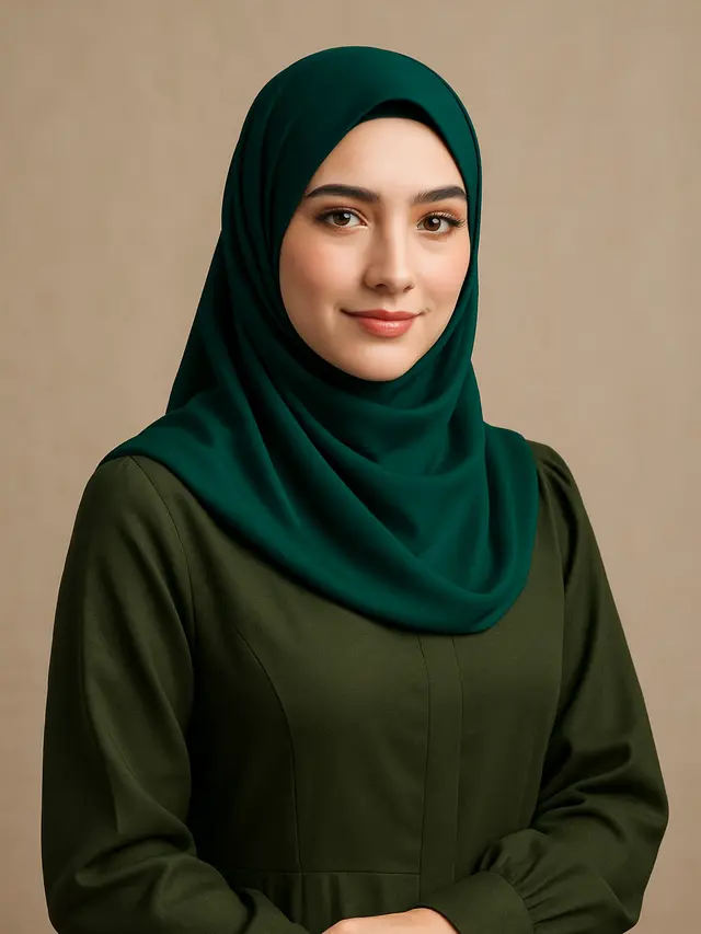 Warna Jilbab untuk Gamis Army