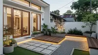 8 Contoh Rumah Kecil Type 45 Model Japandi dengan Taman Belakang yang Estetik, Budgetnya Minimalis