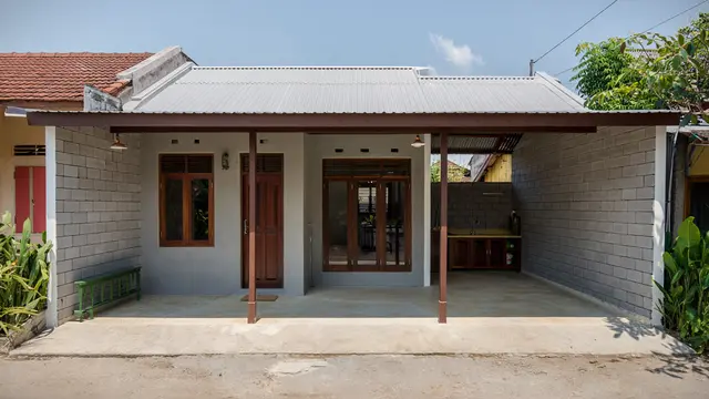 Desain Rumah Sederhana Rp50 Jutaan di Lahan 6x10 Meter dengan Dinding Batako/ Ilustrasi gambar AI