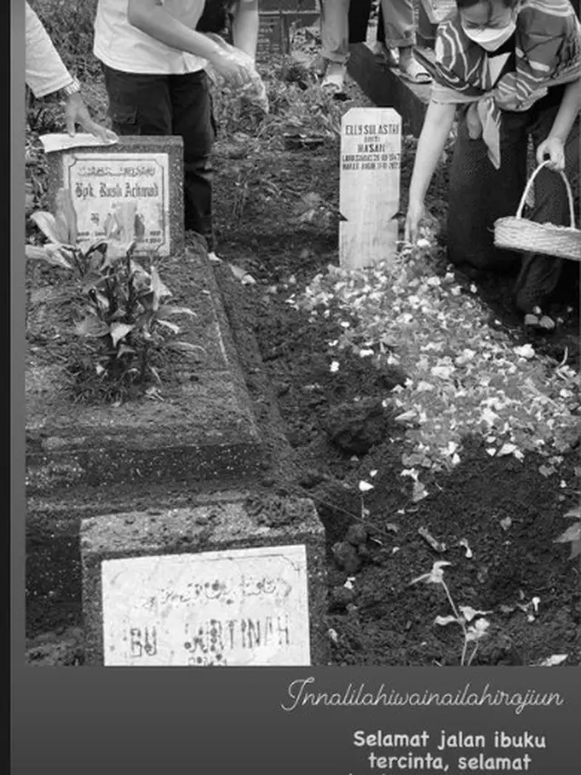 Unggahan tante Ernie di pemakaman ibundanya