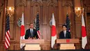 Presiden AS, Barack Obama berkunjung ke Jepang dan diterima langsung oleh PM Jepang Shinzo Abe, Tokyo, Kamis (24/4/14). (AFP PHOTO/Junko Kimura-Matsumoto)