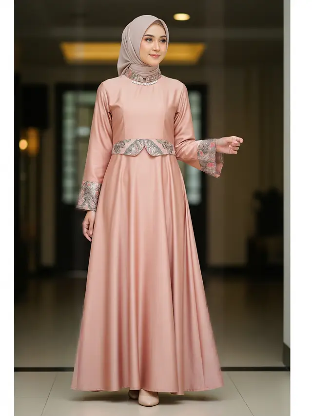 Tren Warna Gamis Lebaran 2026 yang Instagramable (Image by Gemini AI)