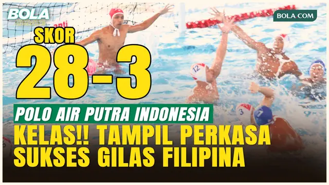 Debut Sempurna! Tim Polo Air Putra Indonesia Libas Filipina 28-3 di Laga Pertama SEA Games 2025