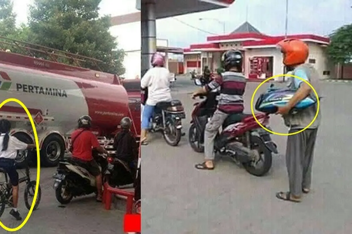 6 Kelakuan Nyeleneh Orang di Pom Bensin Ini Bikin Tepuk Jidat