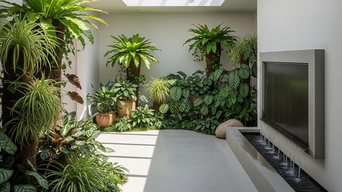 7 Model Taman Dalam Rumah dengan Atap Transparan yang Bawa Kesegaran Alami