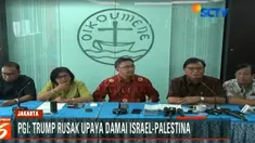 PGI menilai pernyataan Trump justru memanaskan situasi global dan bisa menghancurkan upaya perdamaian yang sedang dibangun.