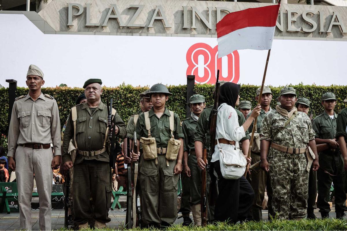 FOTO:  Aksi Heroik Serangan Umum Surakarta 1949 Warnai Car Free Day  Bundaran HI