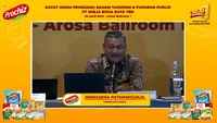 Paparan publik PT Mulia Boga Raya Tbk (KEJU), Rabu (24/4/2024). (Foto: tangkapan layar/Pipit I.R)