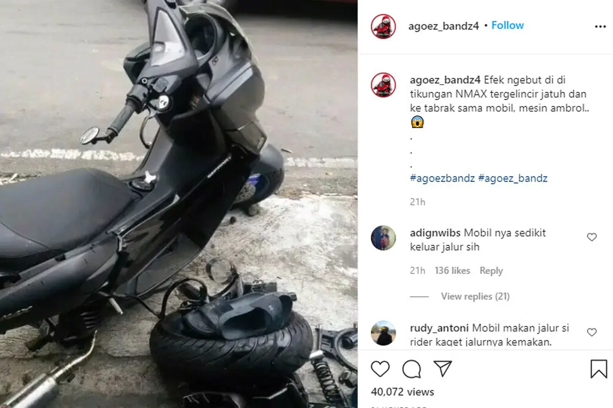 Mesin Yamaha NMax Copot
