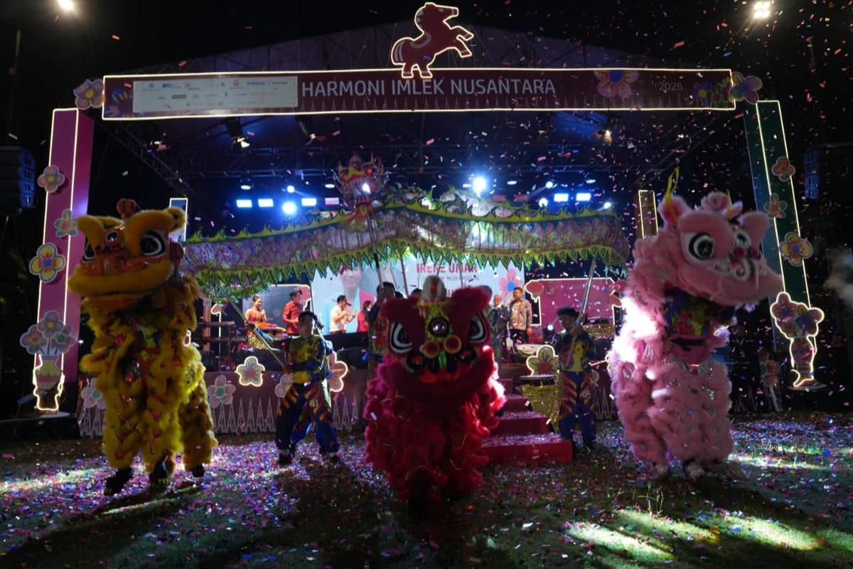 FOTO: Harmoni Imlek Nusantara di Lapangan Banteng Jakarta