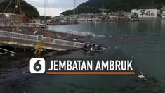 Sebuah jembatan ambruk di Taiwan pada Selasa (1/10/2019) waktu setempat. Setidaknya 12 orang terluka, termasuk 6 orang Filipina dan 3 orang Indonesia yang bekerja sebagai nelayan.