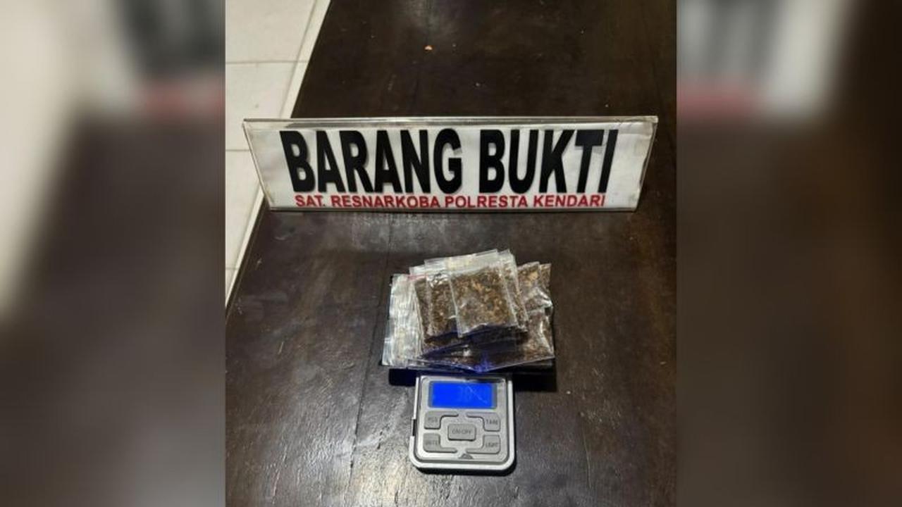 Polresta Kendari Ringkus Dua Remaja Pengedar Sabu dan Tembakau Sintetis