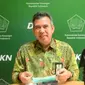 Direktur Piutang Negara dan Kekayaan Negara Lain-lain Kementerian Keuangan (Kemenkeu) Lukman Efendi saat berbincang dengan awak media, Jumat (22/10/2021).