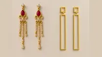 Model Anting Emas yang Cocok untuk Wajah Bulat (Foto: ChatGPT)