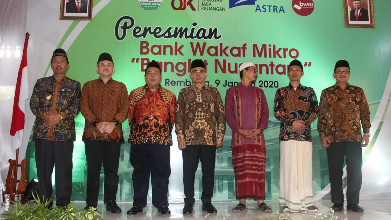 Komisioner OJK Wimboh Santoso saat meresmikan BWM Bangkit Nusantara