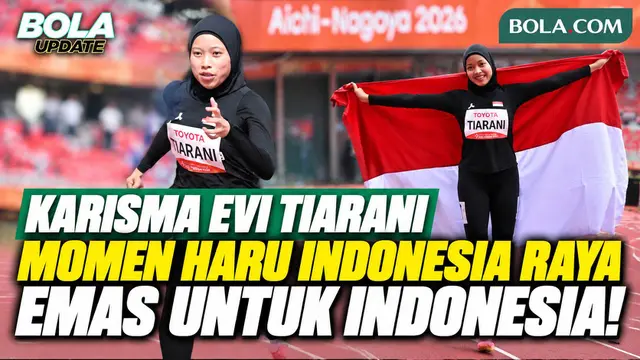 Momen Haru Pengalungan Medali Emas Karisma Evi Tiarani, Indonesia Raya Berkumandang di Asian Para Games 2026