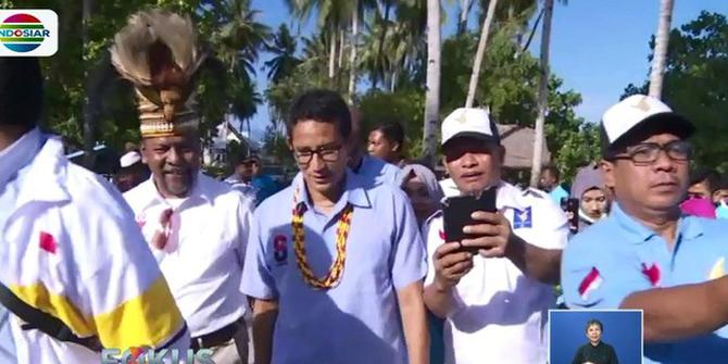 Kampanye di Manokwari, Sandiaga Janji Bangun Rumah Layak Huni