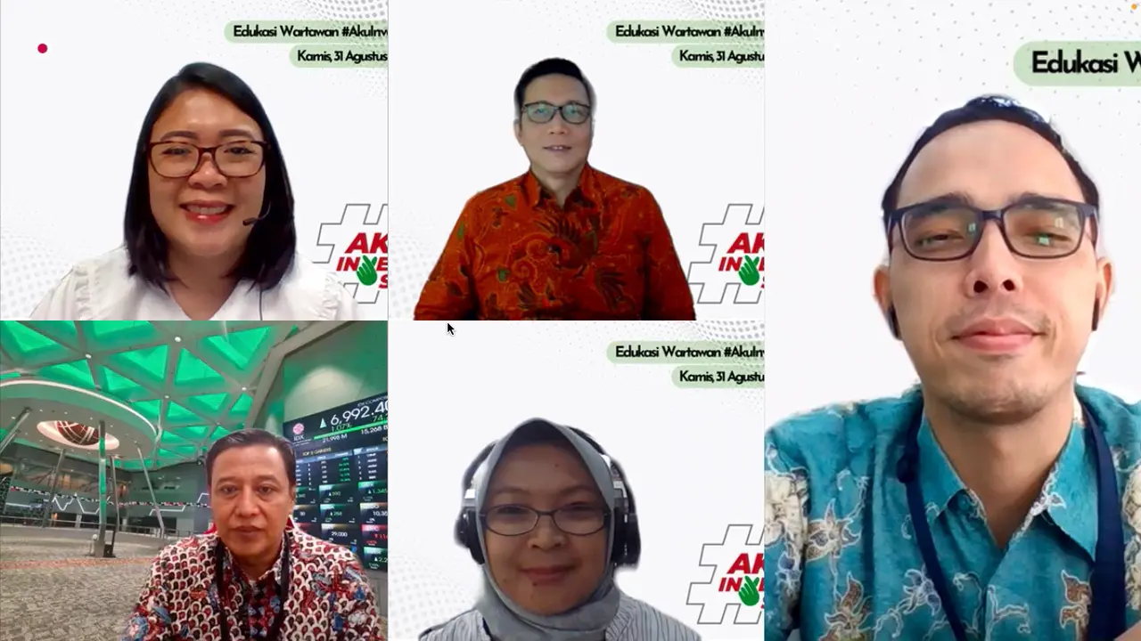Edukasi wartawan pasar modal, Kamis (31/8/2023).
