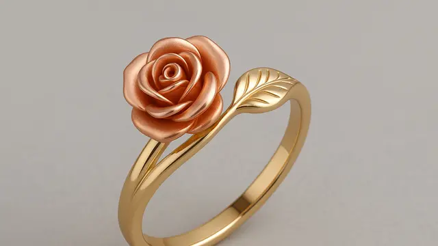 7 Model Cincin Emas Bunga Mawar, Elegan dan Unik untuk Segala Momen