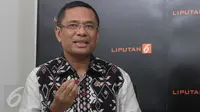 Menteri Perindustrian, Saleh Husin saat wawancara khusus bersama tim Liputan6.com di pabrik PT Pan Brother di Tangerang, Banten, Selasa 13/10/2015). (Liputan6.com/Angga Yuniar)