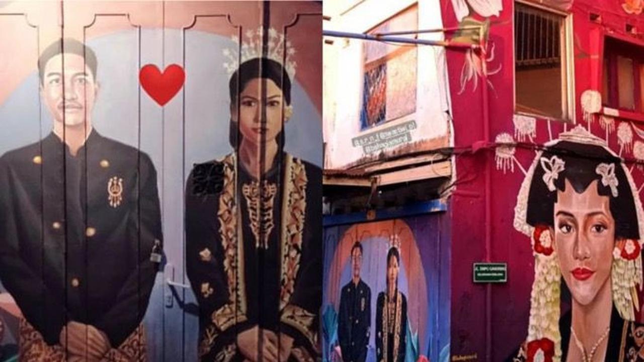 Mural Kaesang dan Erina Gudono
