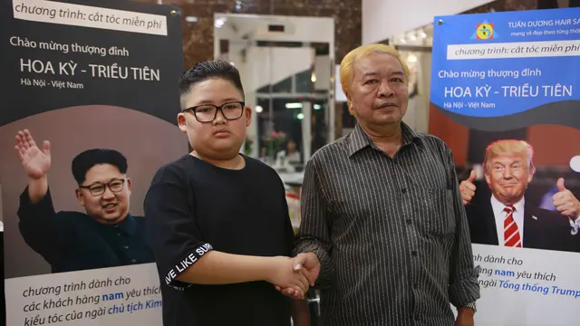Potong Rambut Ala Donald Trump dan Kim Jong Un