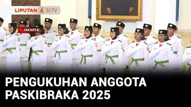 VIDEO: Mensesneg Kukuhkan 76 Anggota Paskibraka 2025 di Istana Negara, Megawati Hadir