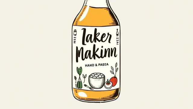 Label Ilustratif dan Hand-Drawn