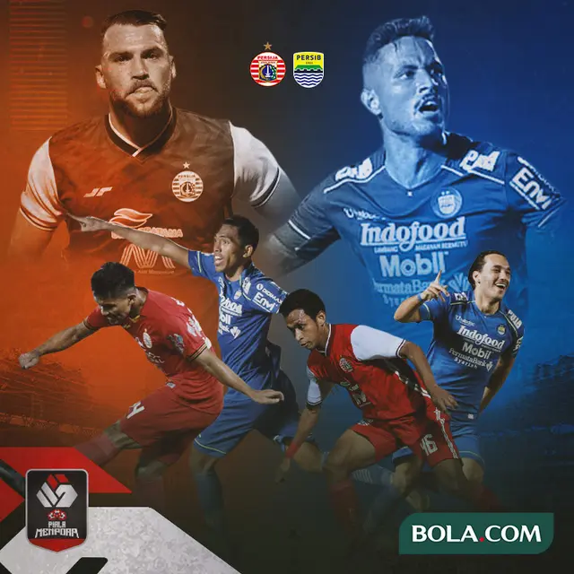 Piala Menpora - Duel Penyerang Persija Jakarta Vs Persib Bandung