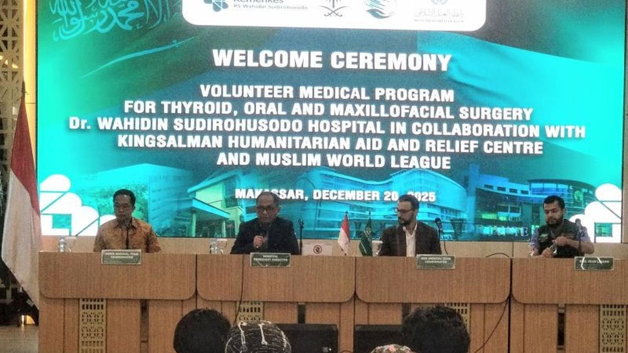 RSUP Wahidin dan KSR Arab Saudi Gelar Operasi Gratis untuk 65 Pasien Kasus Kompleks
