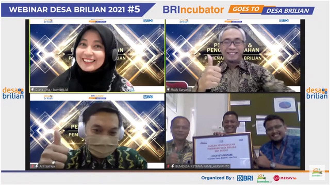 Gencar Kembangkan Potensi Desa dan Perekonomian Warga, Ketapanrame Jadi Desa BRILian 2021