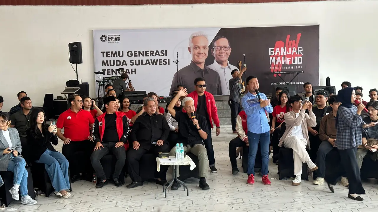 Ganjar Pranowo Kampanye di Palu Sulteng