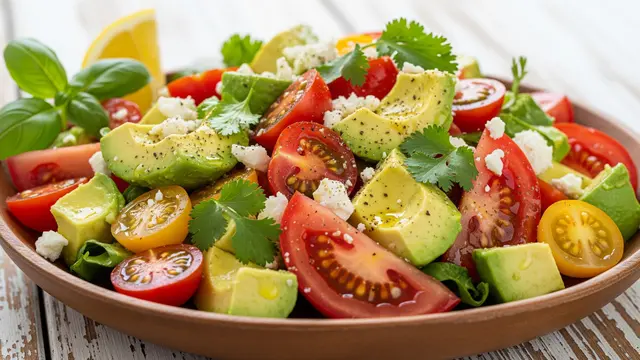 Cara Membuat Salad Alpukat dan Tomat Segar